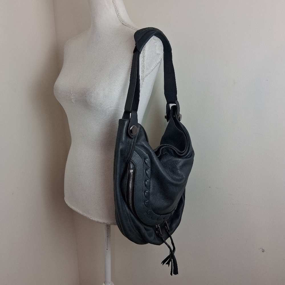 orYANY Cassie Olive Green Leather Hobo Bag - Picture 12 of 13